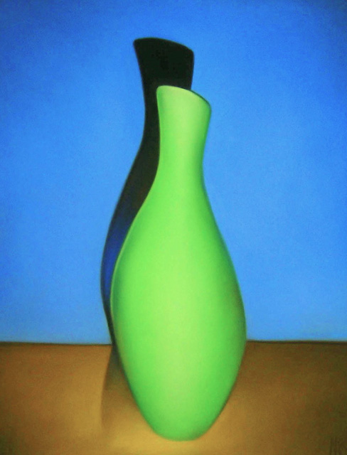 Green Mother Vase